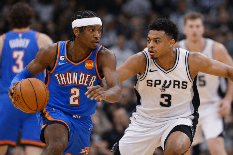 Oklahoma City Thunder vs San Antonio Spurs Match Player Stats