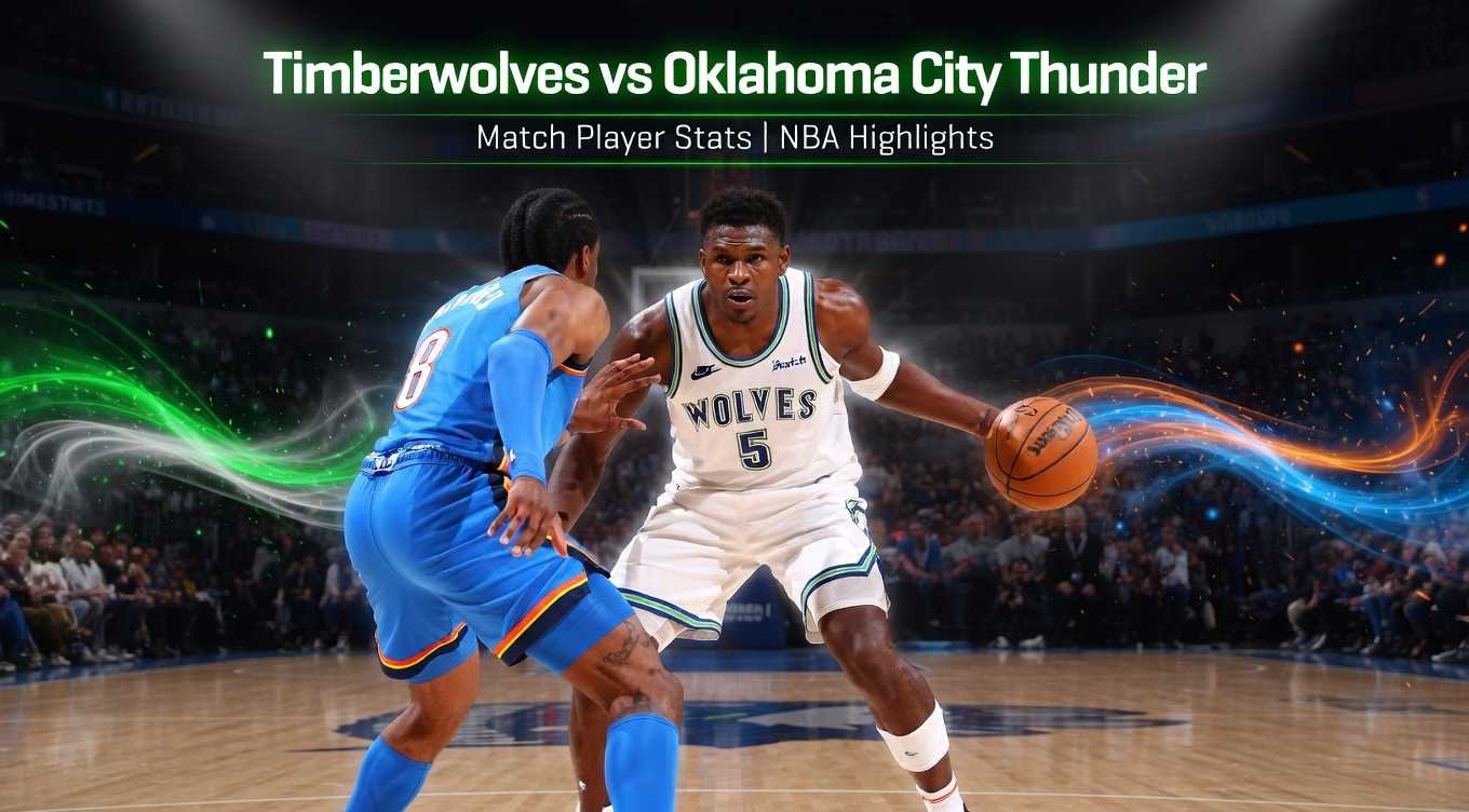 Timberwolves vs Oklahoma City Thunder Match Player Stats