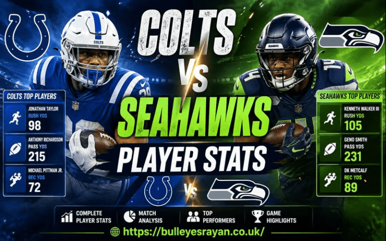 colts vs seahawks match player stats
