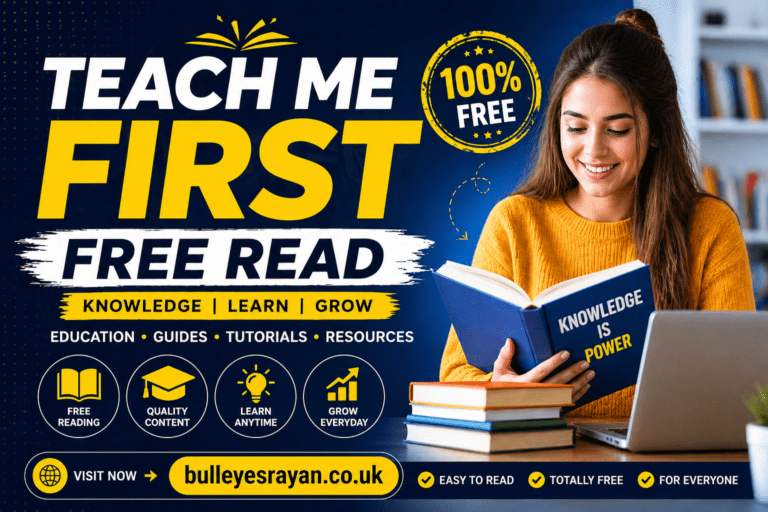 Teach Me First Free Read