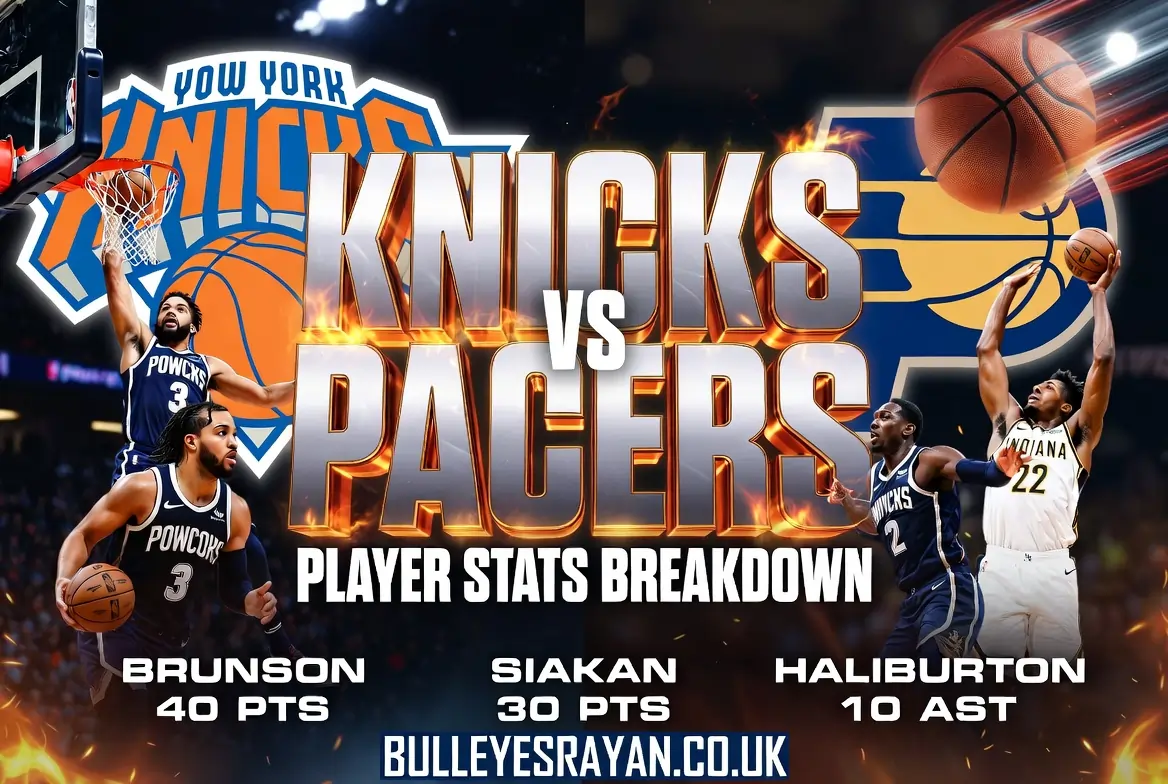 Knicks vs Pacers Match Player Stats