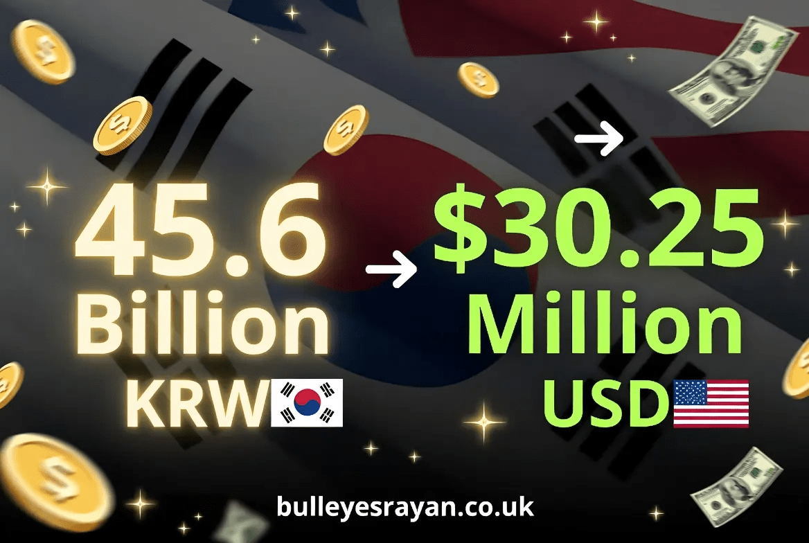 45.6 Billion Won to USD