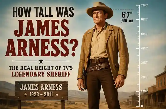 how tall was james arness