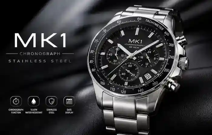 mk1 chronograph stainless steel watch​